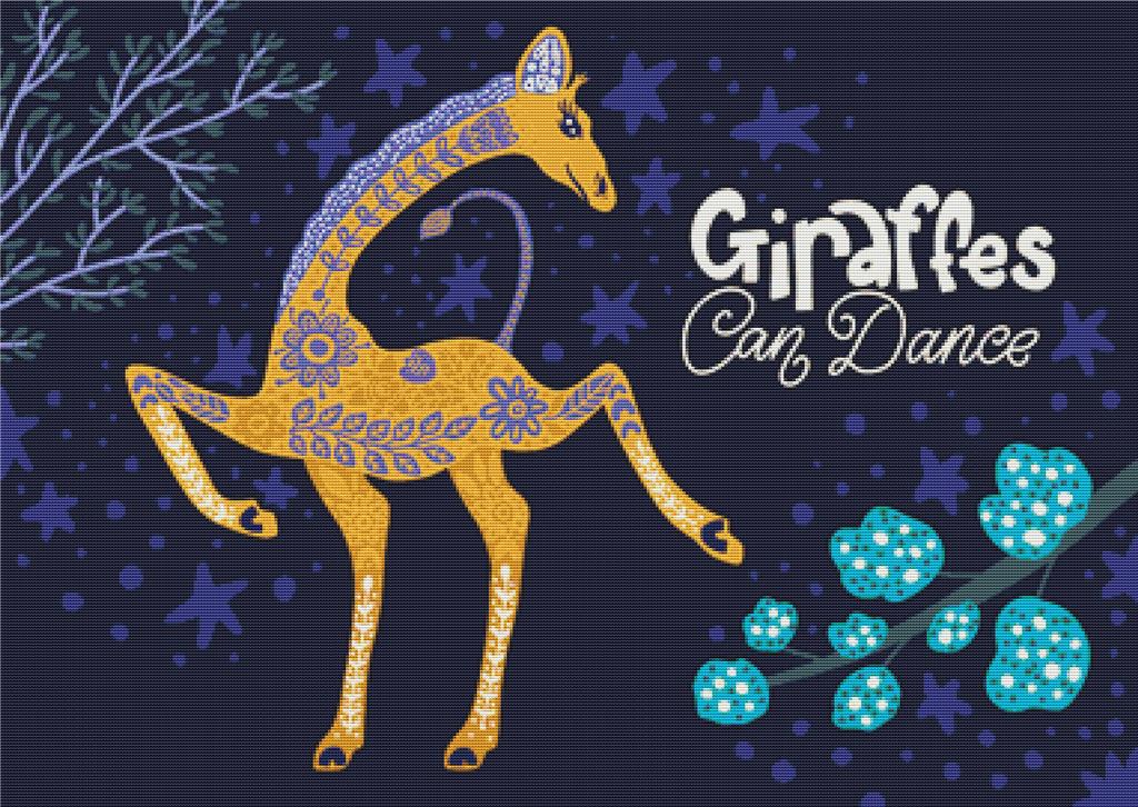 Giraffes Can Dance - X Squared Cross Stitch