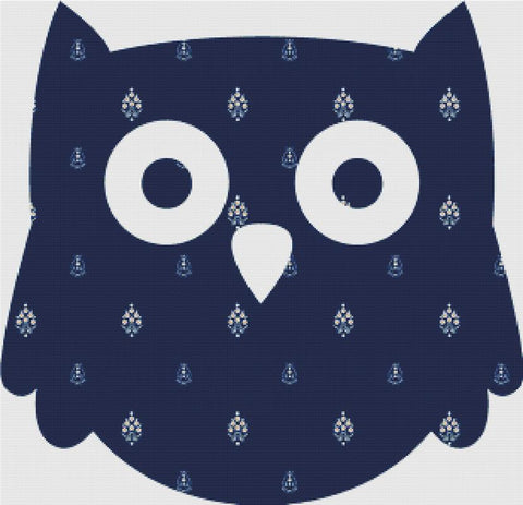 Batik Owl I - X Squared Cross Stitch