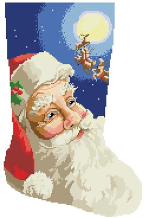 Jolly St. Nick Stocking - Kooler Design Studio
