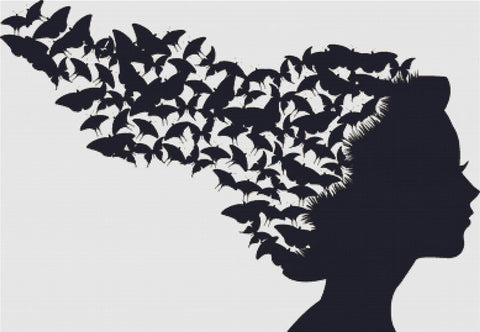Butterfly Silhouette - X Squared Cross Stitch