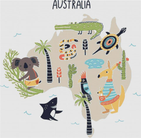 Australian Animals - X Squared Cross Stitch
