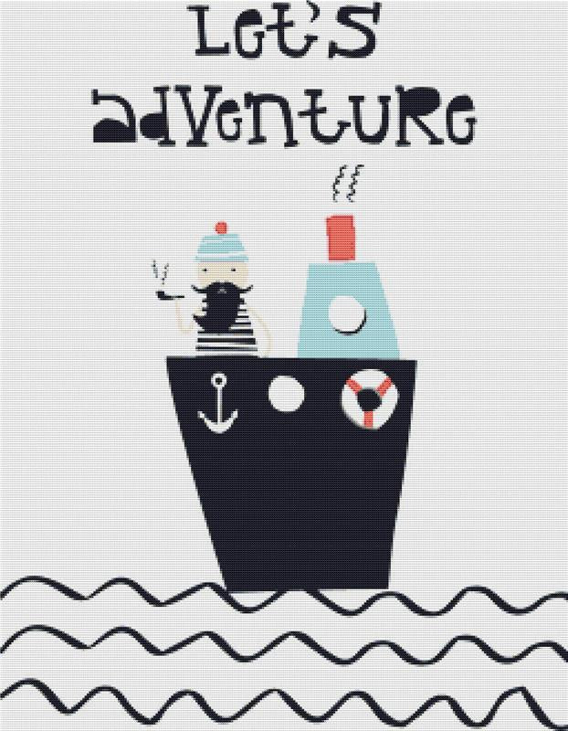 Let's Adventure - X Squared Cross Stitch