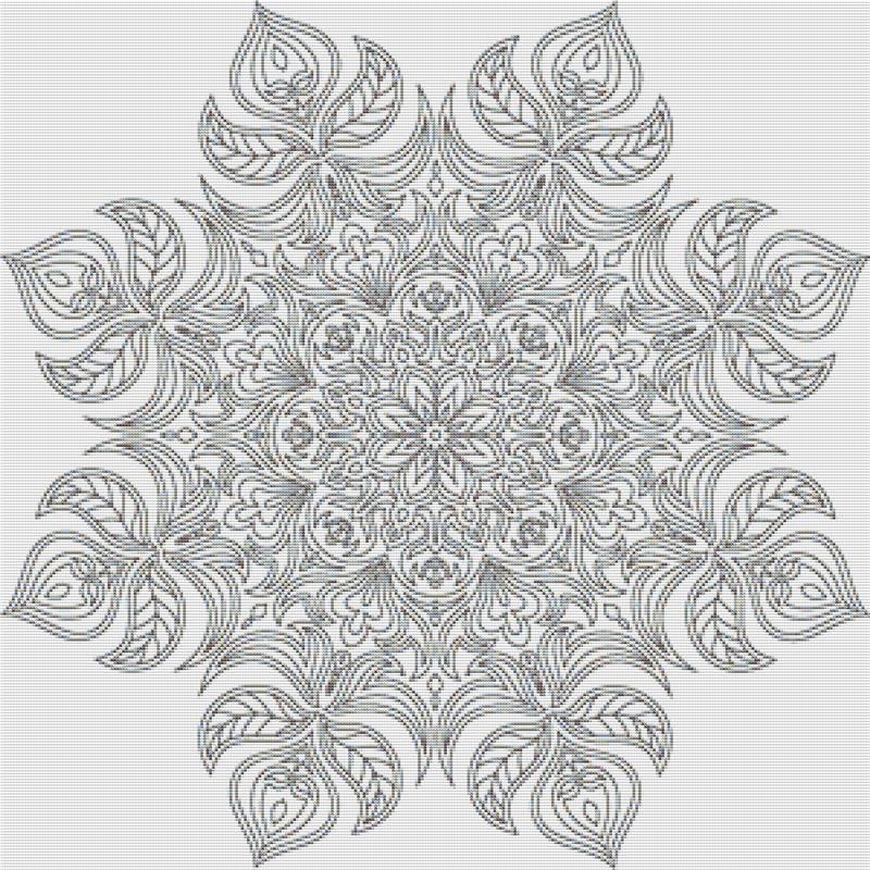 Ornamental Mandala - X Squared Cross Stitch
