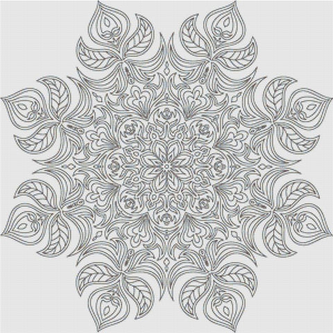 Ornamental Mandala - X Squared Cross Stitch