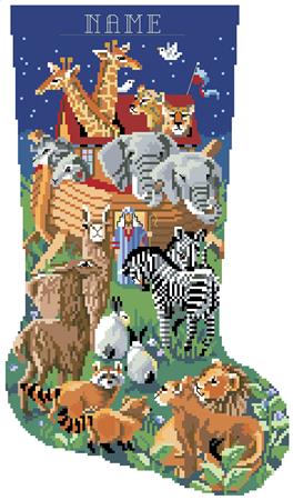 Noah's Ark Stocking - Kooler Design Studio