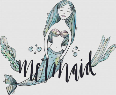 Mermaid - X Squared Cross Stitch