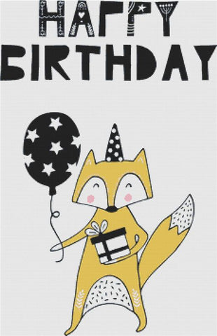 Happy Birthday - X Squared Cross Stitch