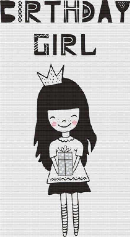 Birthday Girl - X Squared Cross Stitch