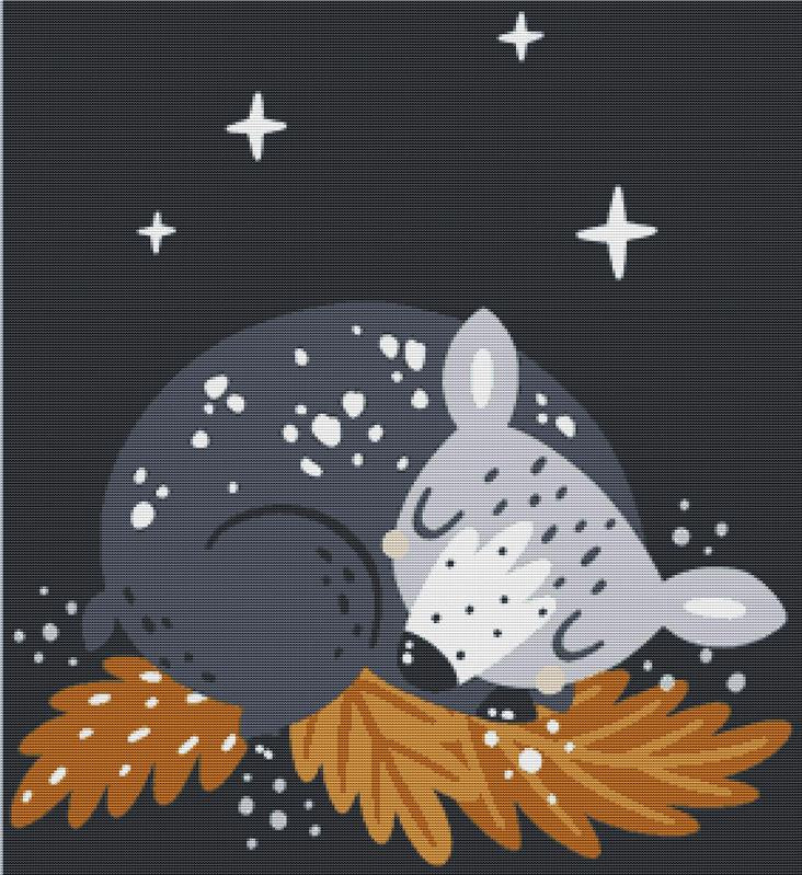 Sleeping Fawn - X Squared Cross Stitch