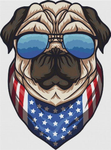 American Pug - X Squared Cross Stitch