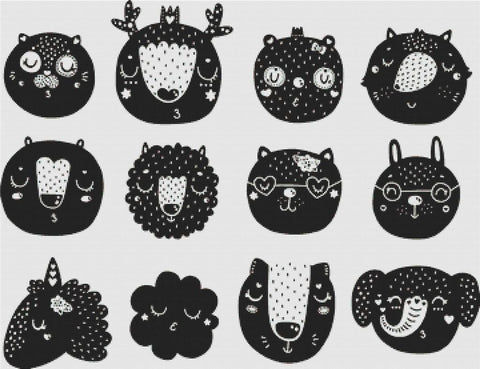 Cute Scandi Animals - X Squared Cross Stitch