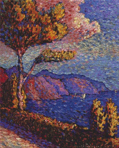 The Canal Near St. Tropez - X Squared Cross Stitch