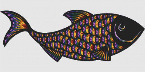 Prismatic Fish - X Squared Cross Stitch