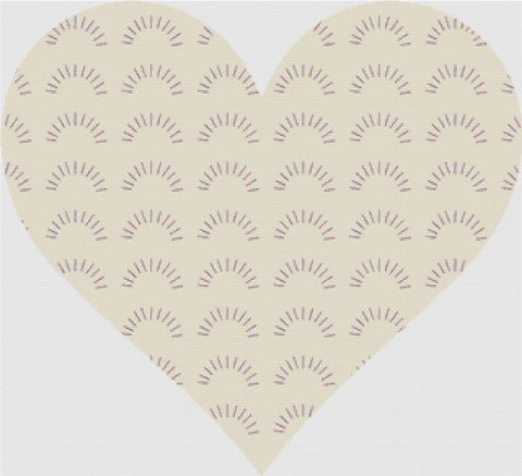 Vintage Wonderland Heart - X Squared Cross Stitch