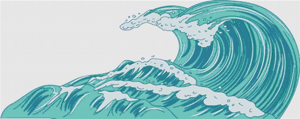 Big Wave - X Squared Cross Stitch