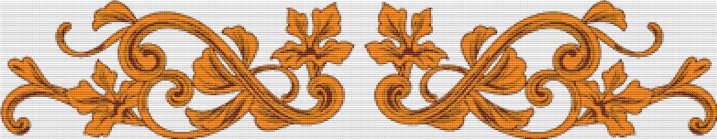 Baroque Ornament - X Squared Cross Stitch