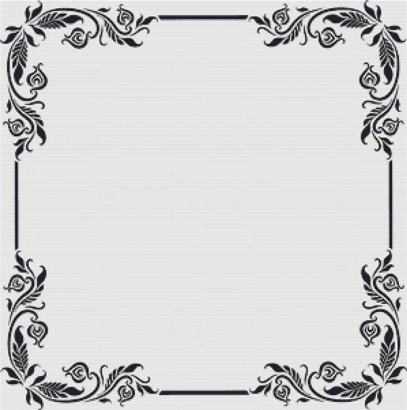 Embellished Border - X Squared Cross Stitch