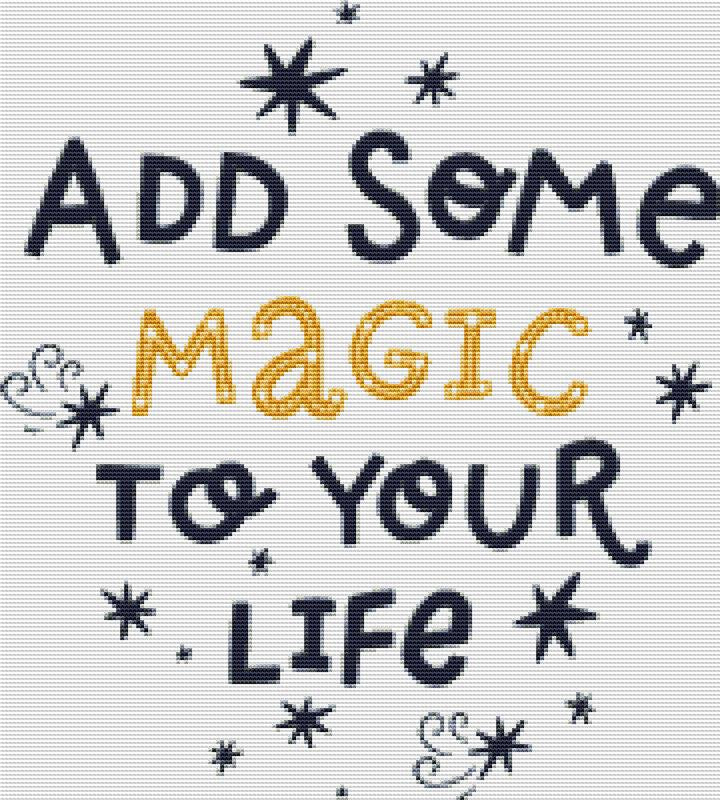 Add Some Magic - X Squared Cross Stitch