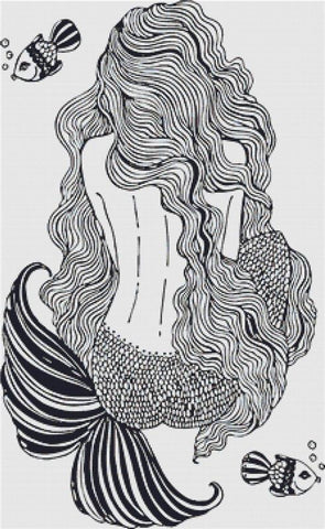Beautiful Mermaid - X Squared Cross Stitch