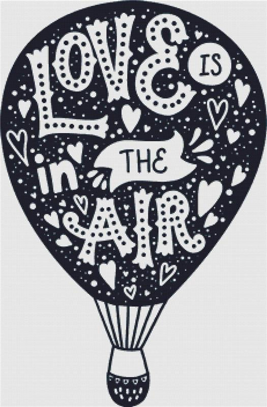 Love Is In The Air - X Squared Cross Stitch