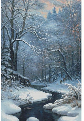 Winter Pose (Large) - Artecy Cross Stitch