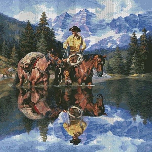 Reflections Of The Rockies - Artecy Cross Stitch