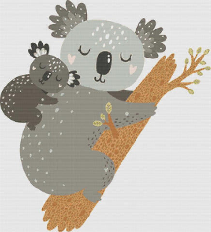 Koala Hug - X Squared Cross Stitch