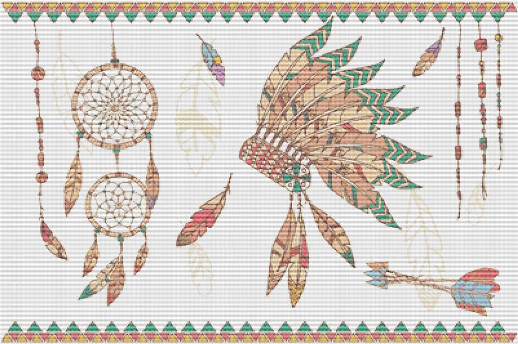 Native American Elements - X Squared Cross Stitch