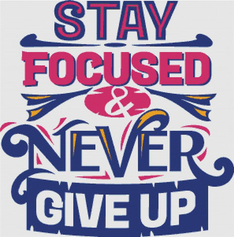 Stay Focused - X Squared Cross Stitch