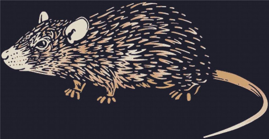 Rat - X Squared Cross Stitch
