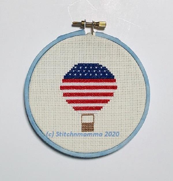 Magnificent Minis: Patriotic Balloon - Stitchnmomma