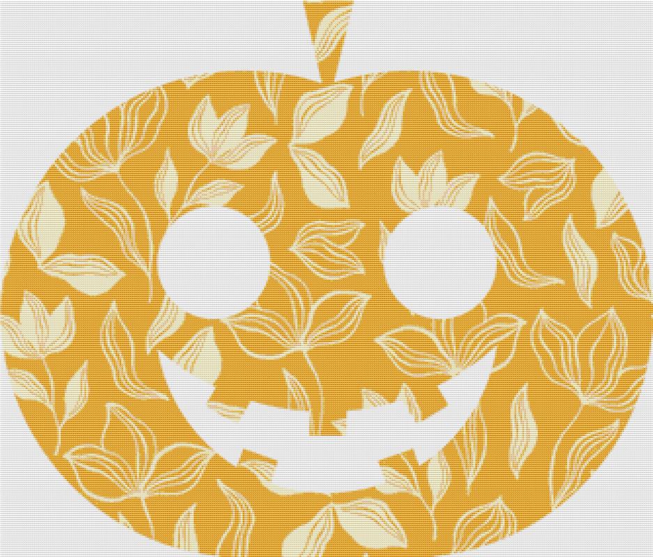 Arles Jack-O-Lantern III - X Squared Cross Stitch