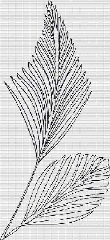 Botanical Leaves - X Squared Cross Stitch