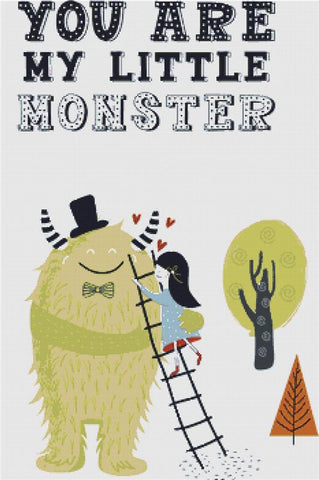 My Little Monster - X Squared Cross Stitch