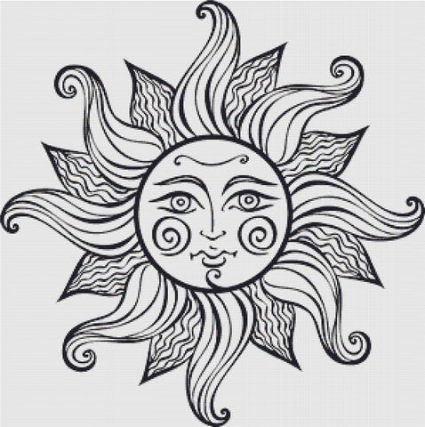 Astrological Sun - X Squared Cross Stitch