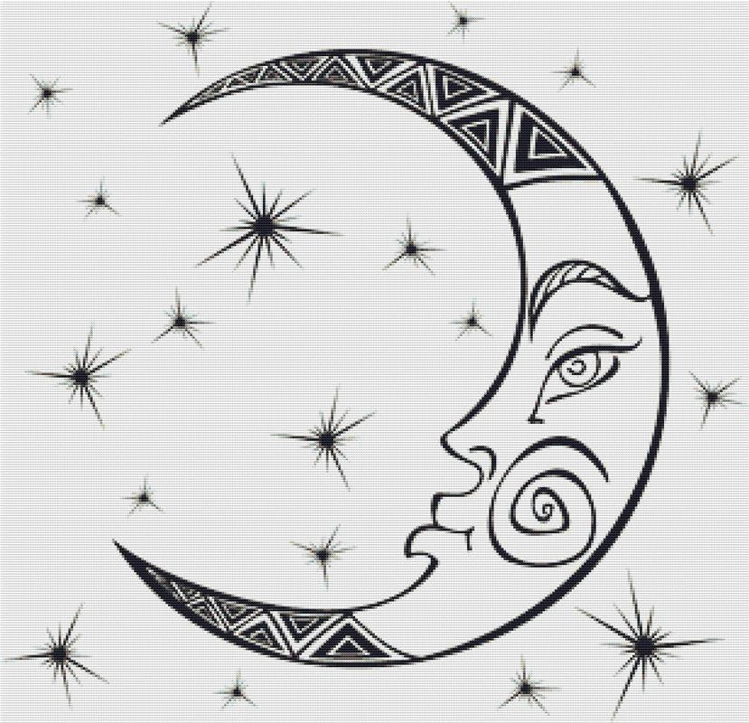 Astrological Moon - X Squared Cross Stitch