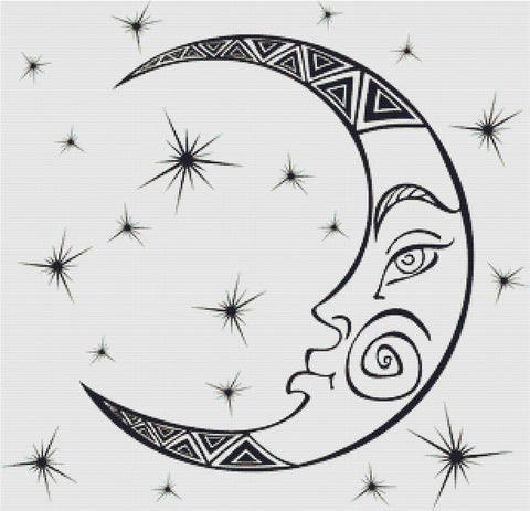 Astrological Moon - X Squared Cross Stitch