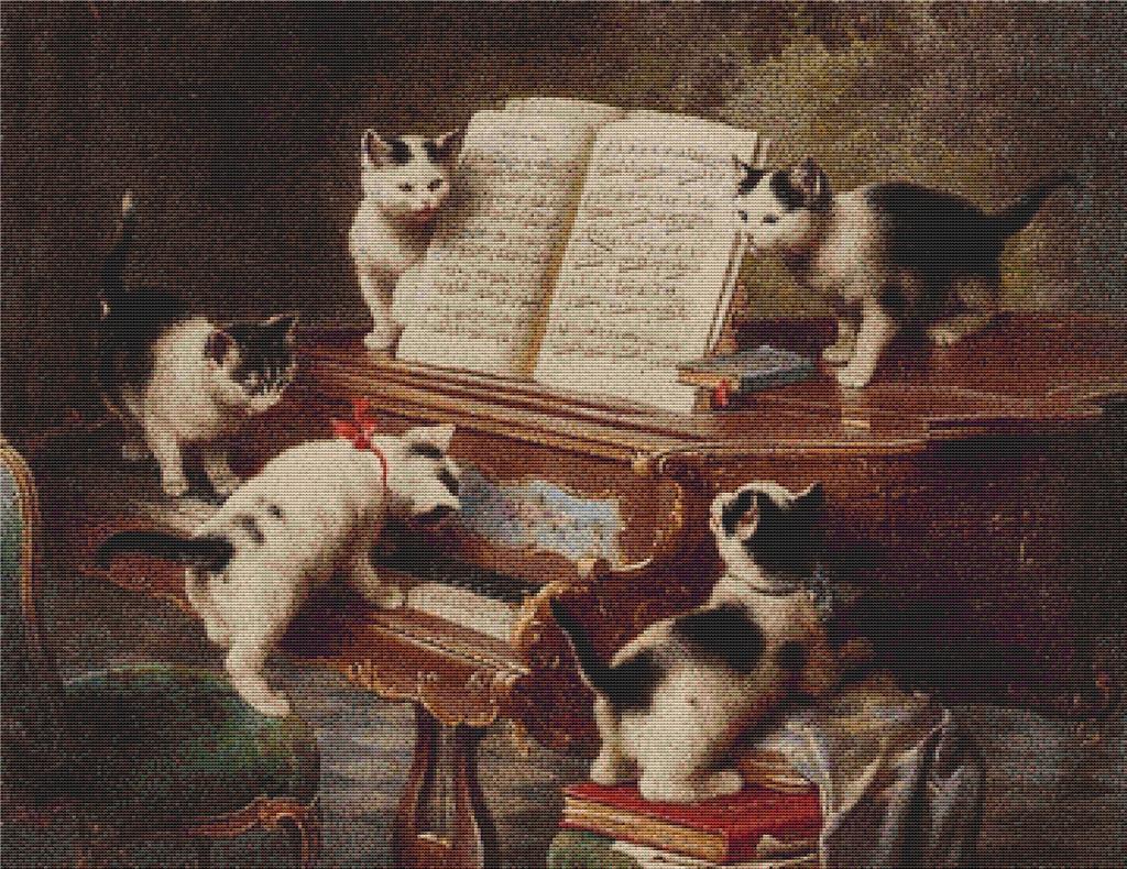 Cat Recital - X Squared Cross Stitch