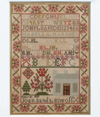 Joan Sands: A Scottish Hogmanay Sampler, 1839 - Modern Folk Embroidery