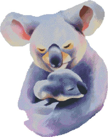 Koala Hug In Watercolor - Fox Trails Needlework