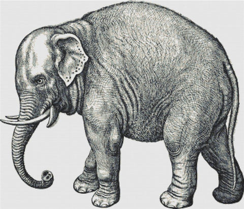 Vintage Elephant - X Squared Cross Stitch