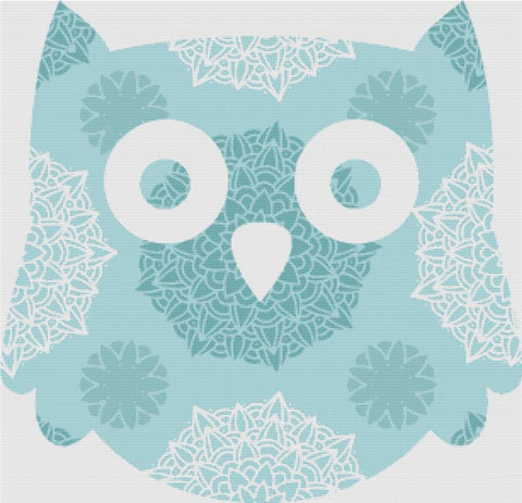 Beautiful Mandala Owl - X Squared Cross Stitch