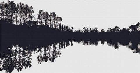 Lake Silhouette - X Squared Cross Stitch