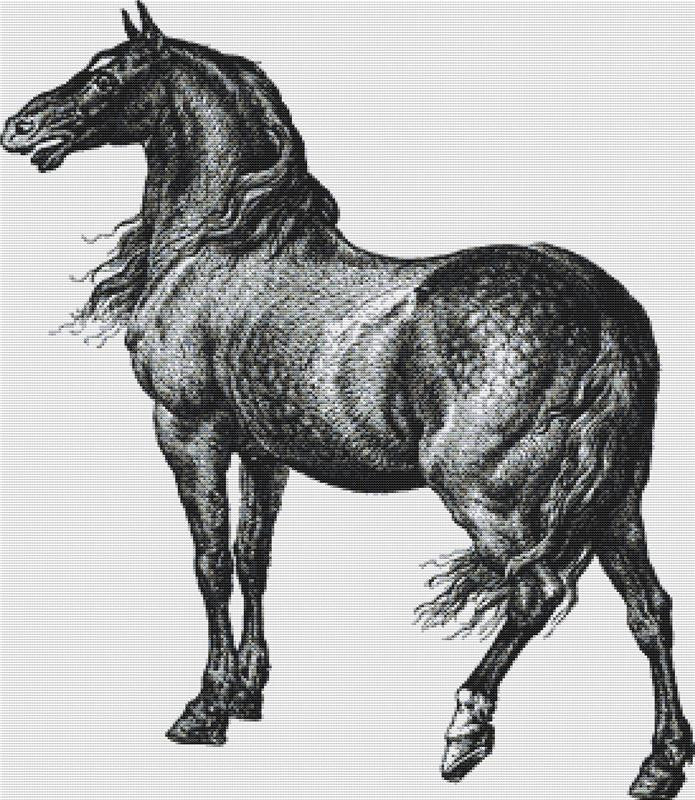 Antique Horse - X Squared Cross Stitch