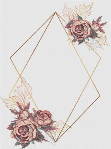Geometric Flower Frame - X Squared Cross Stitch