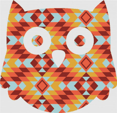 Kilim Owl - X Squared Cross Stitch