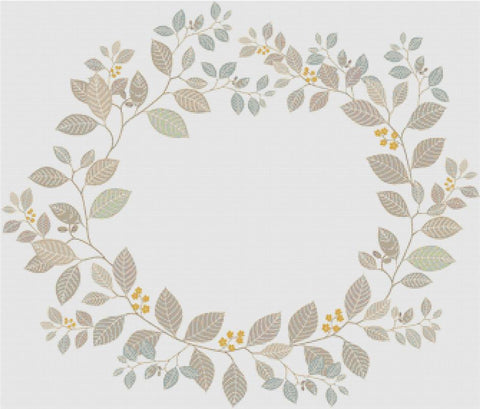 Plant Wreath - X Squared Cross Stitch