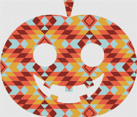 Kilim Jack-O-Lantern - X Squared Cross Stitch