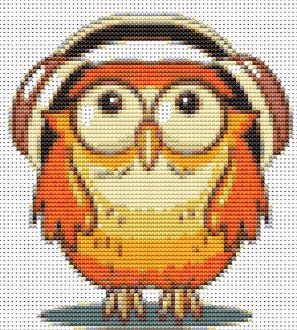 Cute Owls IV - X Squared Cross Stitch