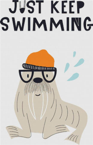 Just Keep Swimming - X Squared Cross Stitch